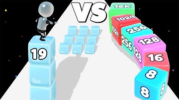 CUBE SURFER (vs) JELLY TUBE RUN 2048 ✦ ASMR Gameplay Android iOS • Satisfying ASMR Game Playthrough