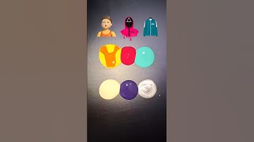 Guess the mixed color of Squid Game2 #shorts #squidgame2 #colormixing #sprunki #tiktok
