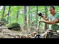 He found old things under this big rock metal detecting