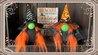 How to Make Witch Gnomes Using Dollar Tree Items! ??‍️️