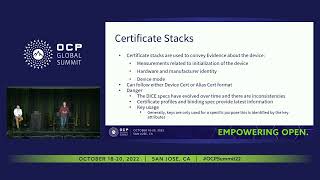 OCP Attestation using SPDM and DICE