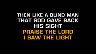 Video thumbnail of "Traditional Gospel - I Saw The Light (Karaoke)"