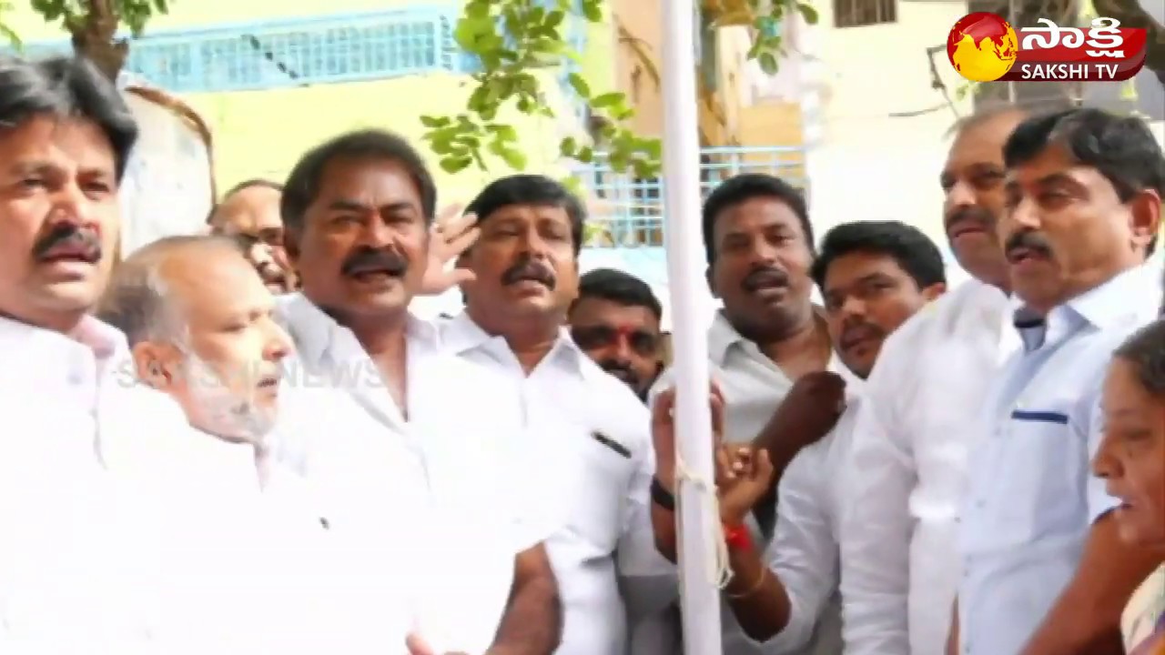 YSRCP Leaders Flag Hoisting in Kadapa | 73rd Independence Day Celebrations | Sakshi TV