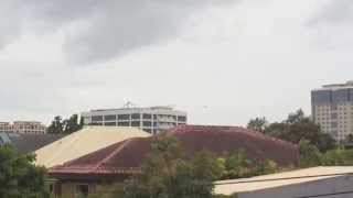 ALIEN Chopper Low Flying Through Buildings!