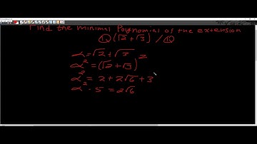 Minimal Polynomial of Q(sqrt(2) + sqrt(3)) over Q.