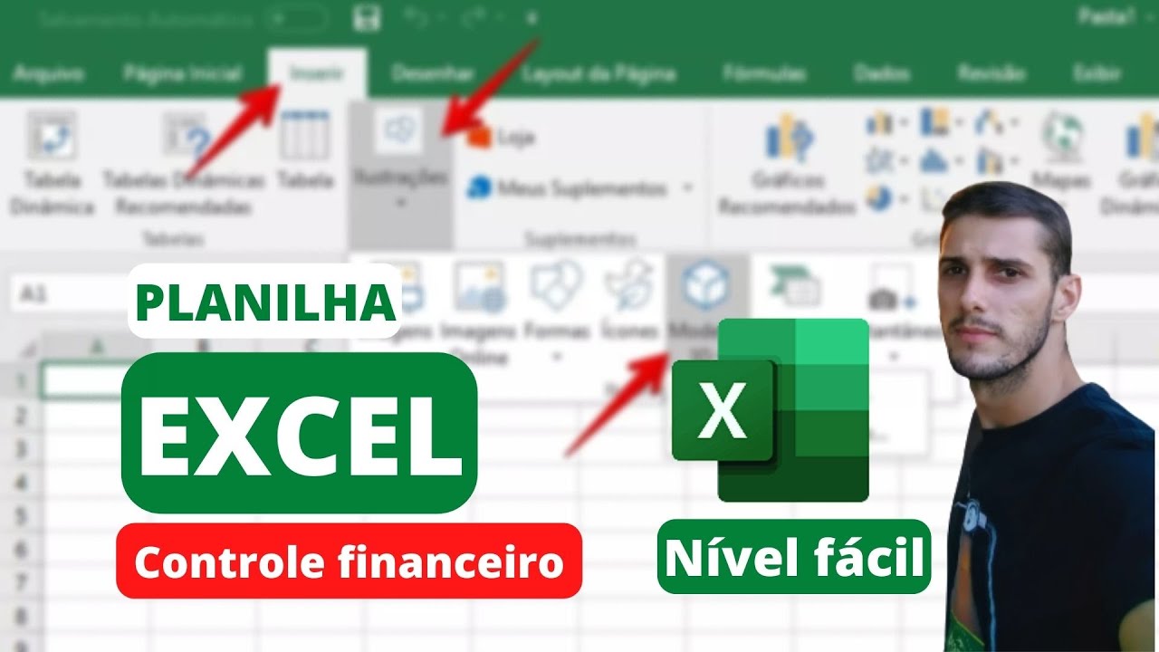 PLANILHA de Controle Financeiro no EXCEL | FÁCIL | Como Fazer? - YouTube