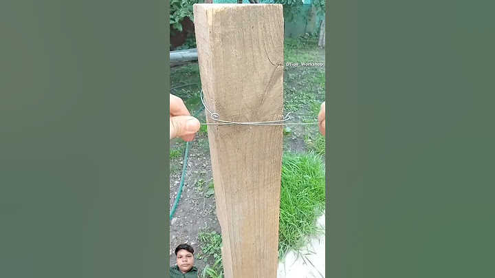 Useful Woodworking tips and skills. How to securely tie a wooden beams with wire #shorts #tips