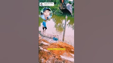 miền tây đóng cọc bê tông chống sạt lở #mientay #shortsviral