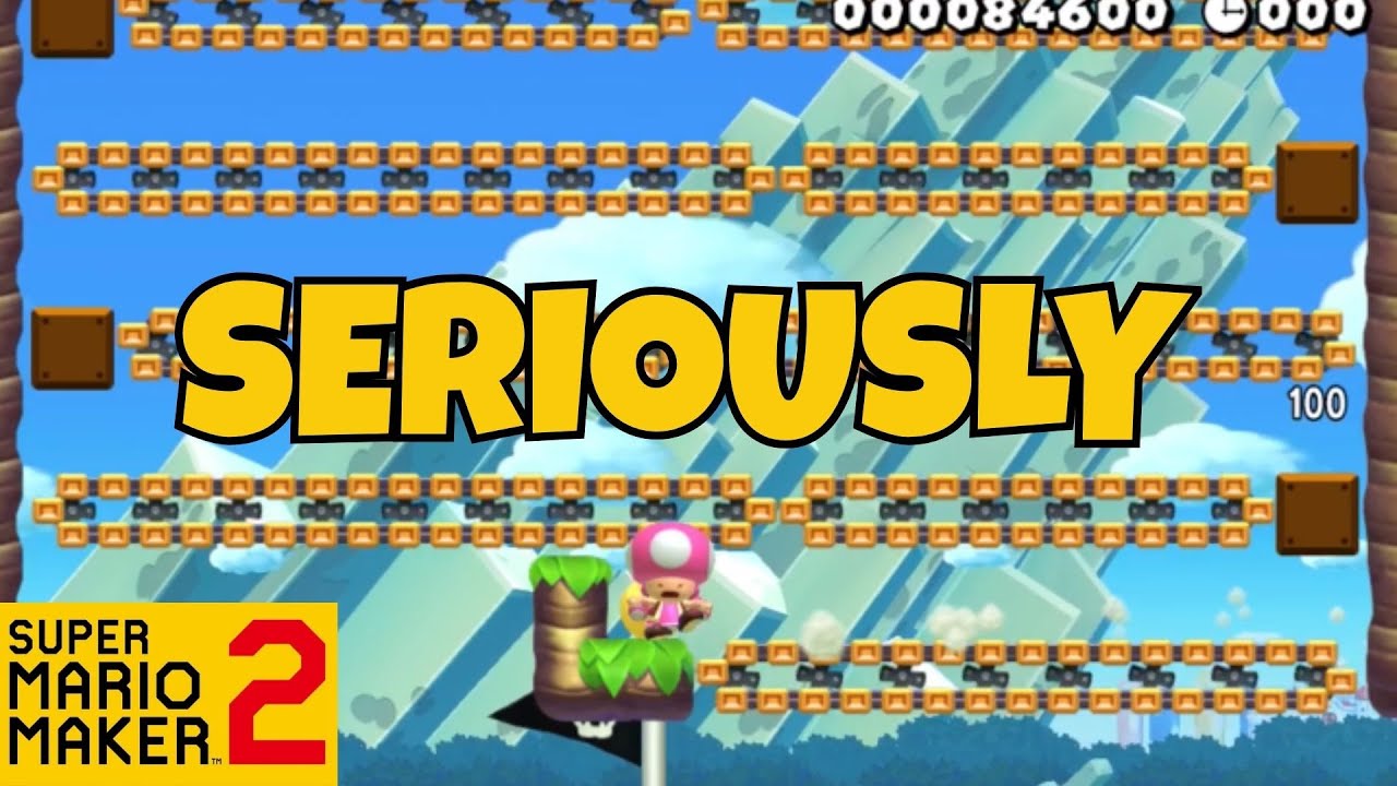 Мне пришлось сделать 7 точных прыжков по стенам | Mario Maker 2 Super Expert (без прыжков)