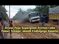 Driver Fuso Super Great Trinton Berlagak Mampu Melewatinya, Tapi Endingnya Berakhir Nancap & Malu2in