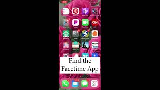 Telehealth Instructions for FaceTime on iPhone