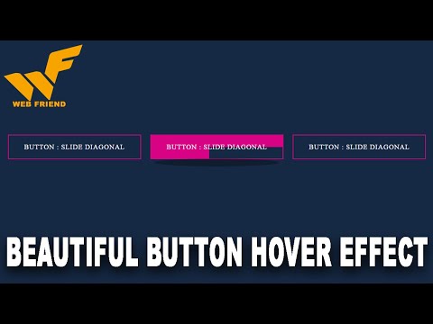 Button Slide Diagonal On Hover | Beautiful Button Hover Effect WebFriend