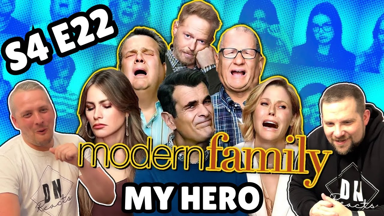 British Guys HILARIOUS Modern Family Reaction | Season 4 Episode 22 (My Hero)