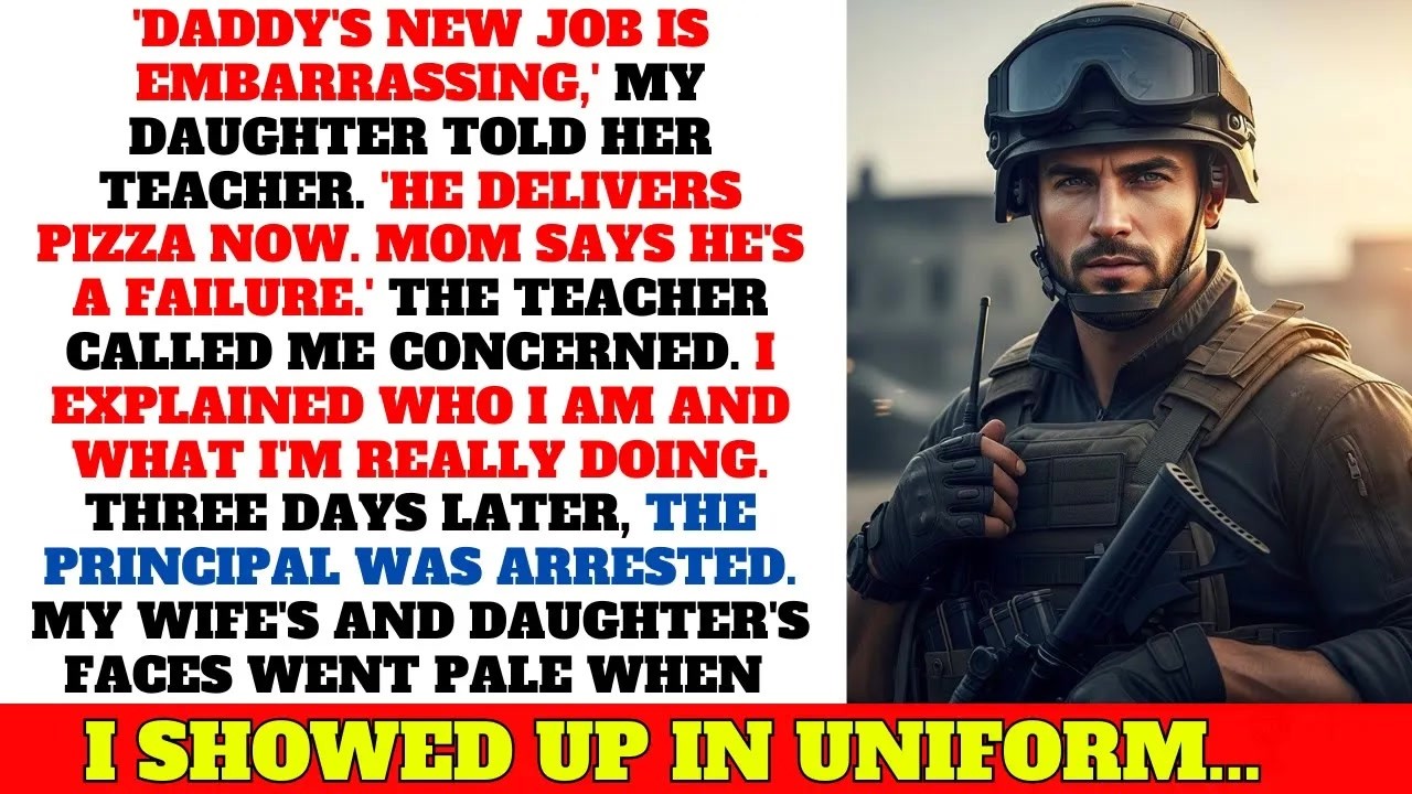 Daughter Told Teacher 'Pizza Delivery Dad Is Embarrassing'—His Uniform Badge Reveal Shocked All