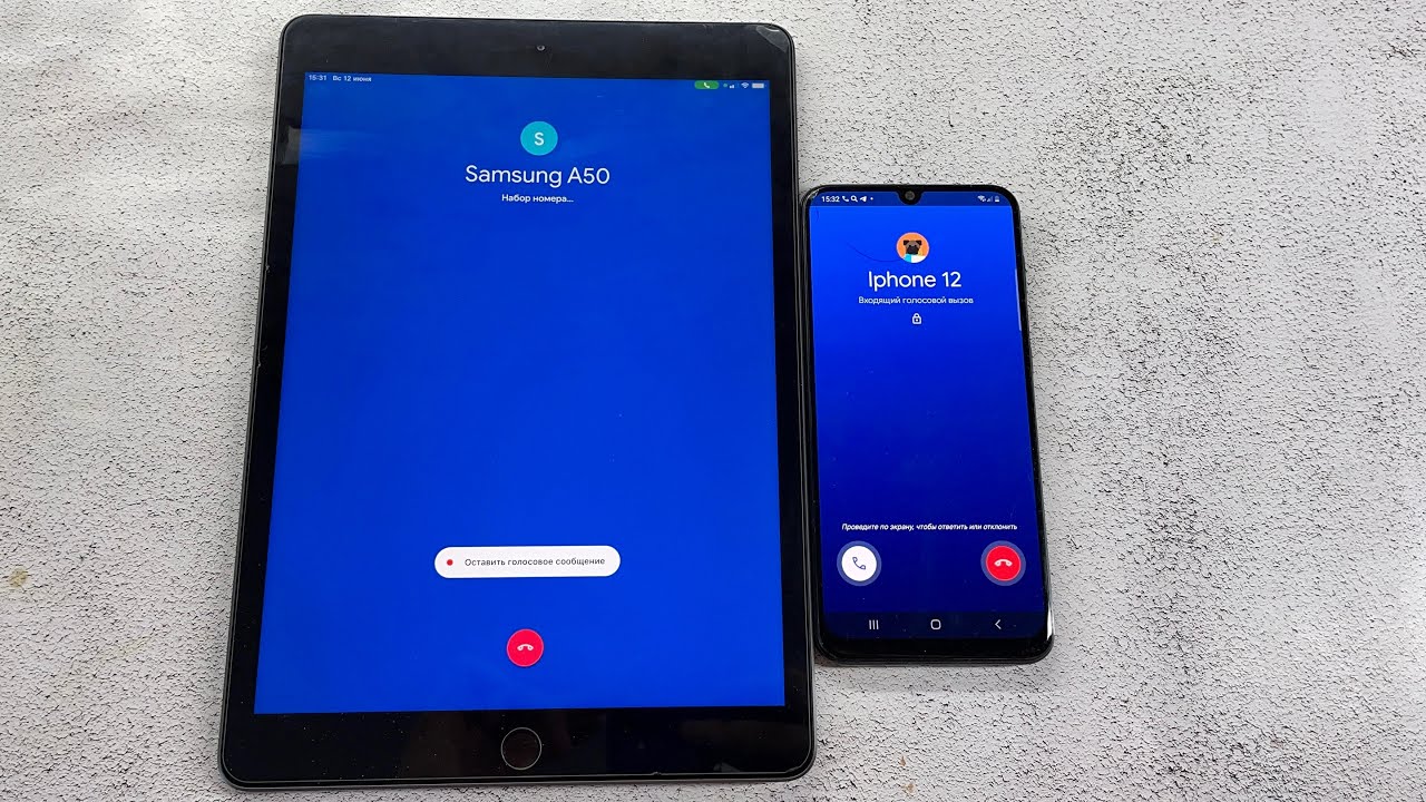 Ipad 8 (2020) vs Samsung A50 | Google Duo | Incoming Calls