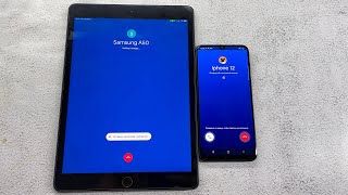 Ipad 8 (2020) vs Samsung A50 | Google Duo | Incoming Calls screenshot 1