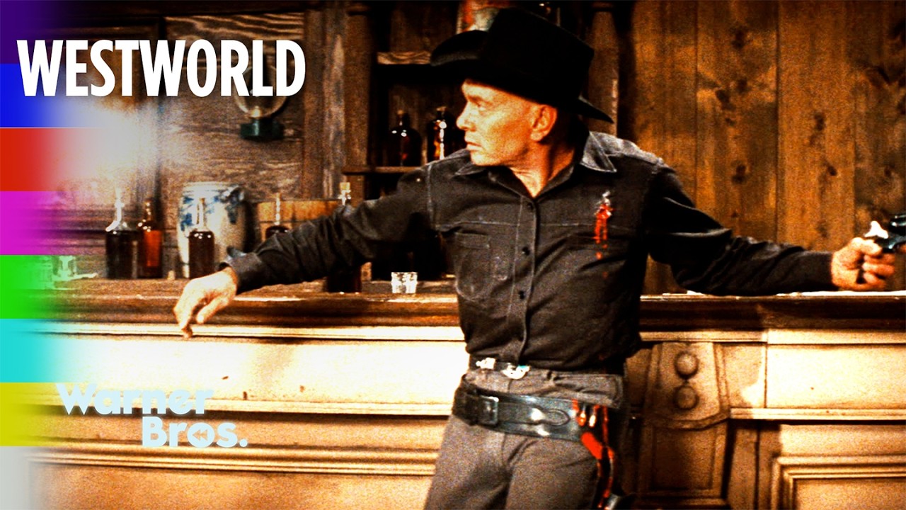 Westworld | The Gunslinger Robot Shootout At Bar | Warner Bros. Rewind