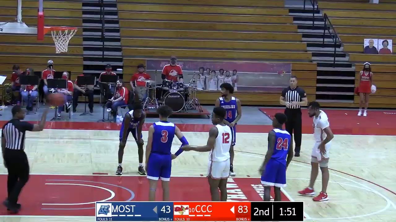 CCC Men's Basketball vs Missouri State West Plains YouTube