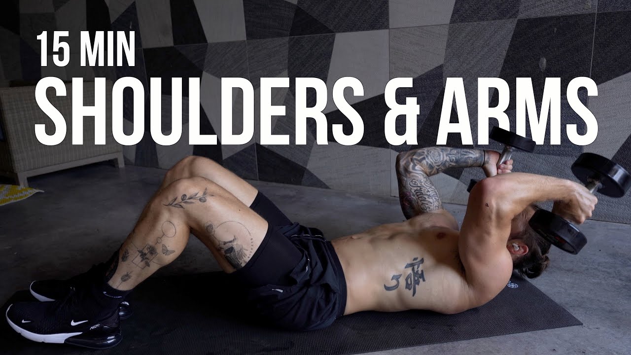 15 MIN ARMS + SHOULDERS Workout | Dumbbells ONLY - YouTube