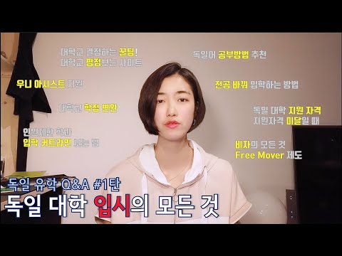 독일 유학생이 알려주는 독일 대학 입시의 모든 것 | 대학지원 꿀팁 | 유학준비생 Q&A