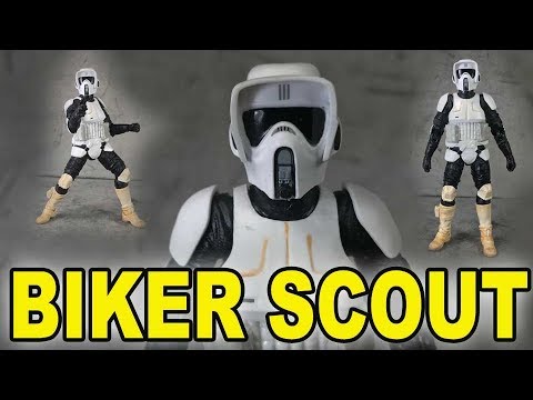 Star Wars The Black Series Archive Biker Scout, Action Figure 6 Pollici (15 Cm) Con Blaster, Ispirato A Return Of The Jedi