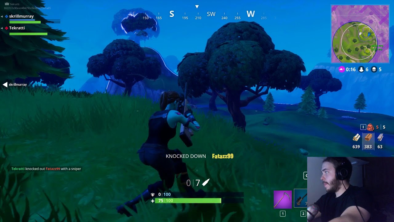 Long range sniper shot on foot | Fortnite