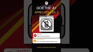 Goethe-Zertifikat A1 – Sprechen Teil 3 – Telefonieren 📵