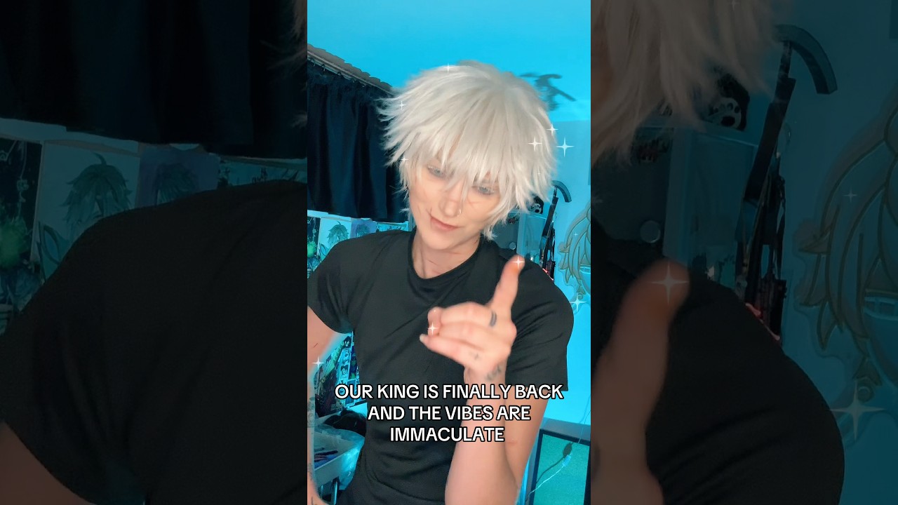 COMMENT WELCOME BACK @b@bbnomoney🫵🫵🫵 #gojo #cosplay #jujutsukaisen