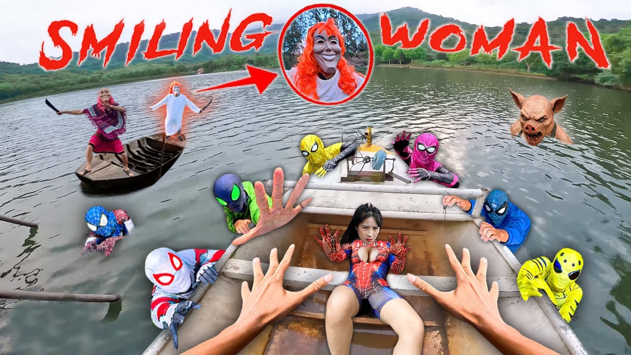 7 SPIDERMAN Vs SMILING WOMAN REAL LIFE ESCAPE 201.0 (Horror Parkour Pov Short) | Mystery POV