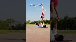 This Is How We Connect therisingduo acrobatics acroyoga acrobat stunt viral trending