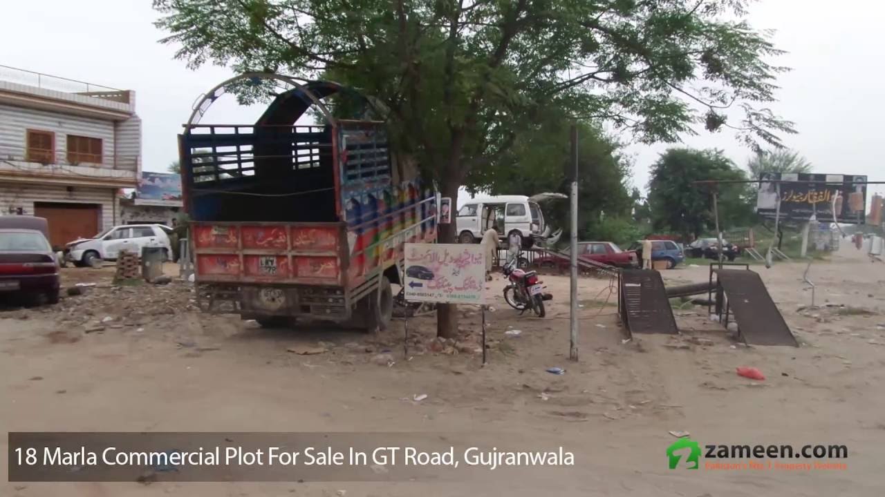 18 MARLA COMMERCIAL PLOT IS AVAILABLE FOR SALE IN GT ROAD GUJRANWALA