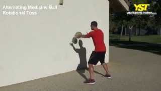 Alternating Medicine Ball Rotational Toss