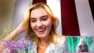 Meg Donnelly Reacts to "More Than a Mystery" 🦇 | Behind the Scenes | Disney Channel