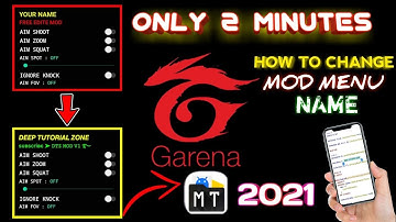HOW TO CHANGE FREE FIRE MOD MENU NAME || HOW TO MAKE MOD MENU FREE FIRE || ONLY 2 MINUTES 2021