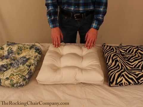 Boxed Piping Rocker Cushion Set - The Rocking Chair Company