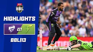 Hobart Hurricanes v Sydney Thunder | BBL|13