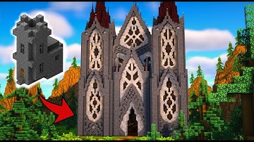 I made a Gothic Cathedral in Minecraft