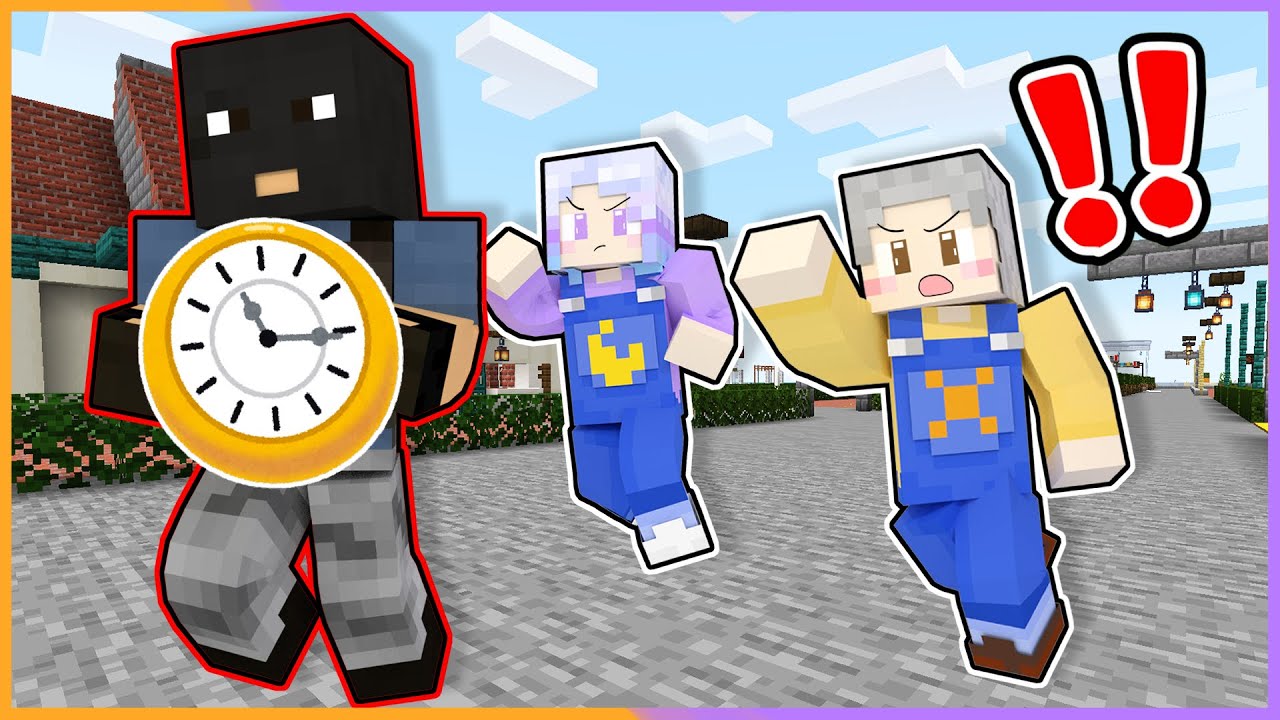 みんなの大事な時間が泥棒に盗まれた！？時間ドロボーを捕まえて時間を取り戻そうとした結果！？【 マイクラ / まいくら / Minecraft 】