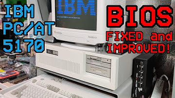 Fixing and improving the IBM PC/AT 5170 BIOS (bonus shorted tantalum fix)