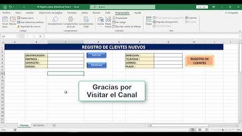 Modificar Registro de Base de Datos (Macros)