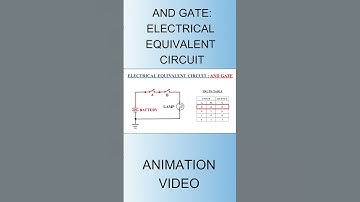 Electrical Equivalent Circuit of AND Gate,animation video,#short,. #electronicslab