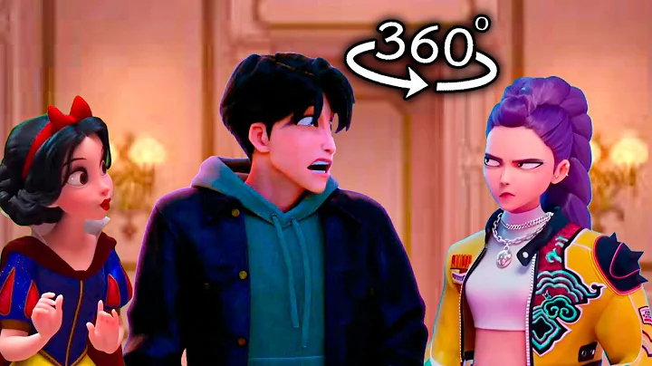 360º VR Saja Boys meet Disney Princesses | Kpop Demon Hunters x Wreck it Ralph Movie | Huntrix