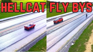 cjr performance hellcat drag race fly bys