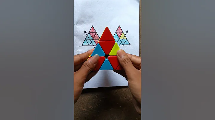 pyraminx cube magic trick 🔥🥵 #shorts #rubikscube #youtubeshorts #trending #viral #cubeskingamrit