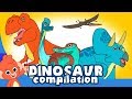 Learn Dinosaurs for Kids | Scary Dinosaur movie Compilation | T Rex Triceratops