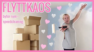 FLYTTKAOS OCH SPEEDCLEANING *det spökar redan | 2dagars vlogg