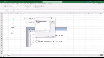Use a Button to Toggle Excel Calculations for a Specific Worksheet