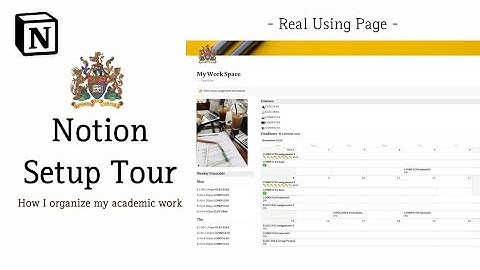 My Notion Setup Tour 📖 Study | How Computer Engineering student organize Study | template link🔗