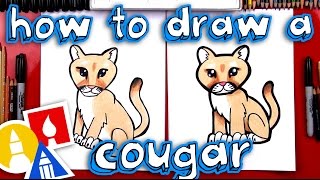 How To Draw A Cartoon Cougar