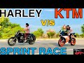 HARLEY V/S KTM . ਵੇਖੋ ਜਦੋਂ Harley ਤੇ KTM ਦੀ ਅੜੀ ਗਰਾਰੀ || #newracevideo #dugganproduction